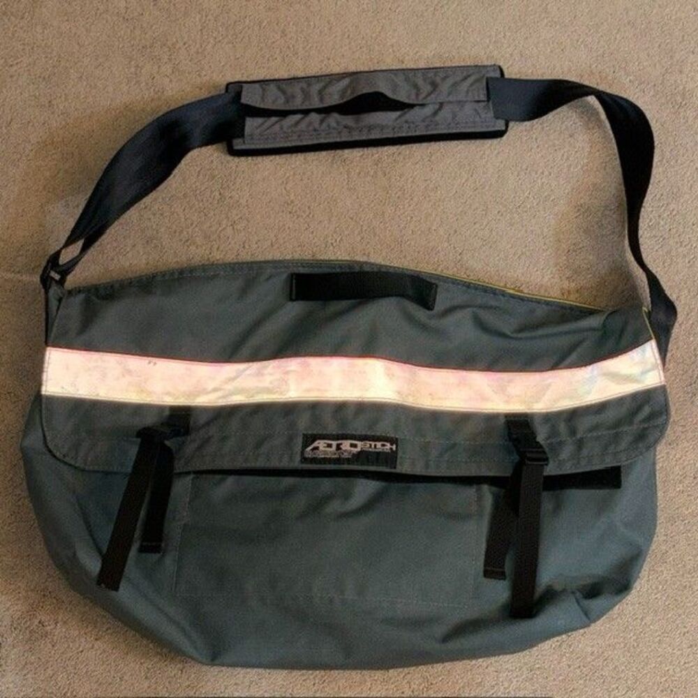 Gray Aerostitch Riderwear Messenger Dispatch Bag Courrier Cross Body